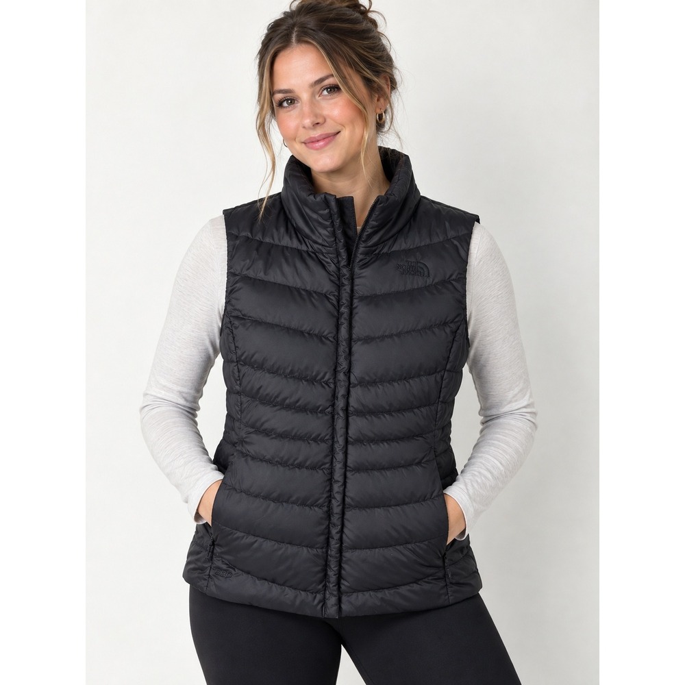 The North Face Aconcagua 550 Down Puffer Vest Black Womens Medium M
